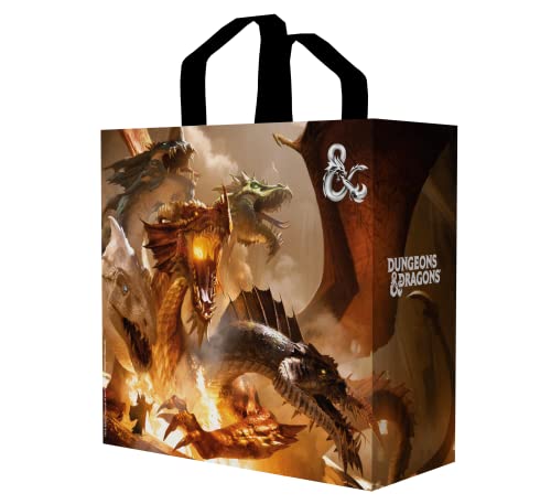 Konix Dungeons & Dragons Einkaufstasche 40 x 45 x 20 cm - Recyceltes Material - Motiv The Rise of Tiamat von Konix