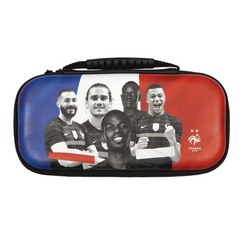 Konix FFF Schutz- und Tragetasche für Nintendo Switch-Konsole, Design Benzema, Griezmann, Pogba, Mbappé, Kanté von Konix