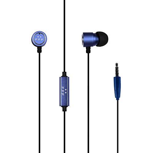 Konix FFF Verkabelte In-Ear-Ohrhörer für Smartphones und Tablets - Integriertes Mikrofon - 1,2 m Kabel - Blau von Konix