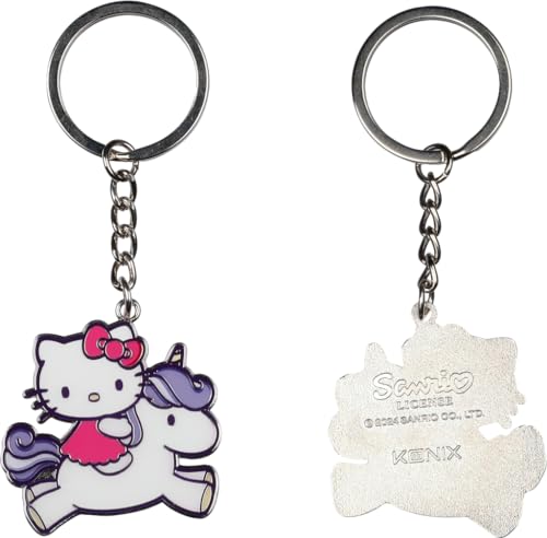 Konix Hello Kitty Schlüsselanhänger - 4 x 4 cm - Metall - Einhorn-Motiv Konix Hello Kitty Schlüsselanhänger - 4 x 4 cm - Metall - Einhorn-Motiv von Konix