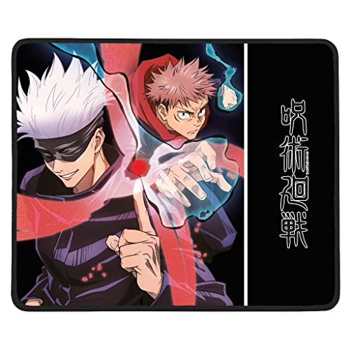 Konix Jujutsu Kaisen Gaming-Mauspad 32 x 27 cm - rutschfeste Unterlage - Motiv Gojo und Yuji von Konix