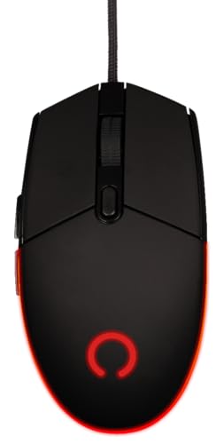 Konix Kabelgebundene Gaming-Maus Arcane 70 g für PC - 4 DPI-Stufen - Gummibeschichtung - Geflochtenes Kabel - Regenbogen-LED-Beleuchtung - Schwarz Konix Kabelgebundene Gaming-Maus Arcane 70 g für PC - 4 DPI-Stufen - Gummibeschichtung - Geflochtenes Kabel - Regenbogen-LED-Beleuchtung - Schwarz von Konix