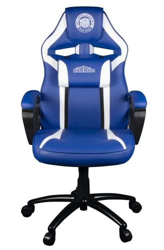 Konix My Hero Academia Gaming-Bürostuhl - 15° Sitzneigung - Glattes Polyurethanleder - Blau und Weiß von Konix