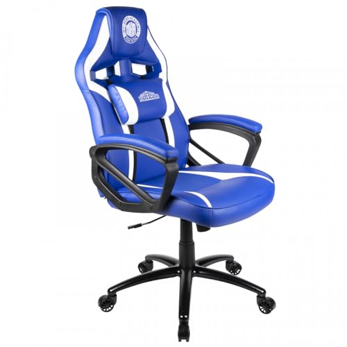 Konix My Hero Academia Gaming-Bürostuhl - 15° Sitzneigung - Glattes Polyurethanleder - Blau und Weiß von Konix