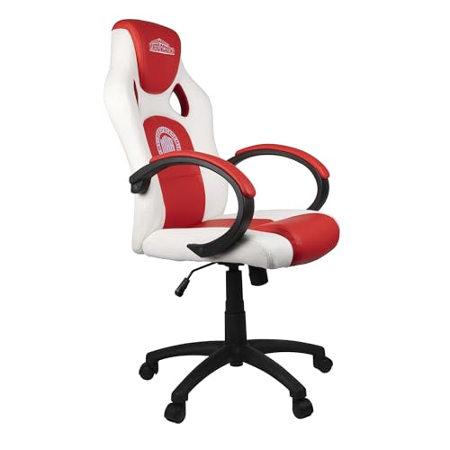 Konix My Hero Academia Gaming-Junior-Bürostuhl - 15° Neigung - Glattes PU-Leder - Rot und Weiß von Konix