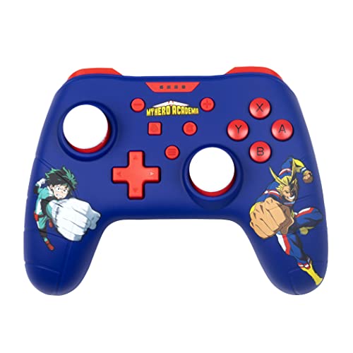 Konix My Hero Academia Kabelcontroller für Nintendo Switch, Switch OLED und PC - Vibrationsfunktion - 3 m Kabel - Blau. von Konix