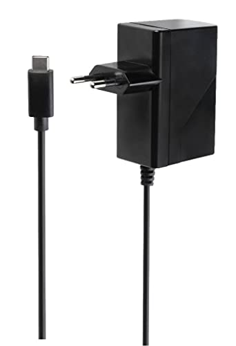 Konix Mythics 5 V Netzladegerät mit Typ C Kabel für Nintendo Switch, Switch Lite und Switch OLED Konsolen - 1,5 m Kabel - Schwarz von Konix