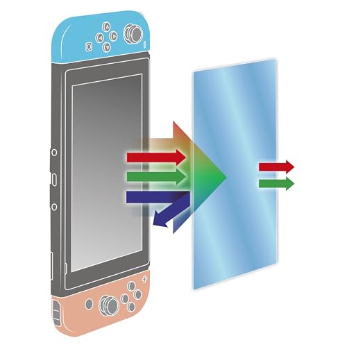 Konix Mythics Displayschutz aus gehärtetem Glas mit Blaulichtfilter für Nintendo Switch und Switch Lite - Reinigungsset inklusive von Konix
