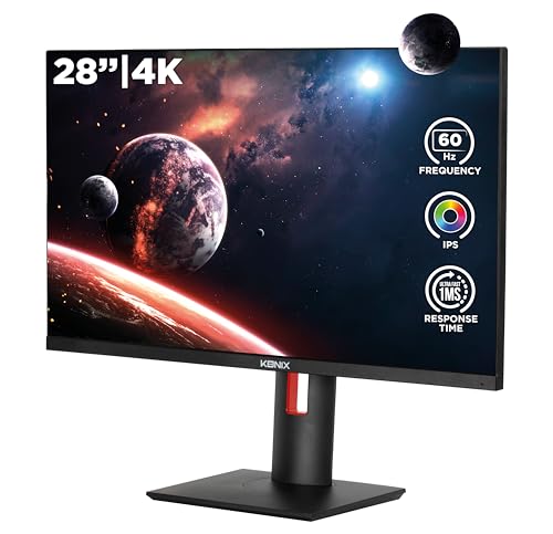 Konix Mythics 28“ Vidar 4K Gaming Monitor PC, PS4, PS5, Switch und Xbox - UHD-Auflösung 2160 px - Frequenz 60 Hz - 1 ms - 3 x HDMI - IPS-Panel Konix Mythics 28“ Vidar 4K Gaming Monitor PC, PS4, PS5, Switch und Xbox - UHD-Auflösung 2160 px - Frequenz 60 Hz - 1 ms - 3 x HDMI - IPS-Panel von Konix