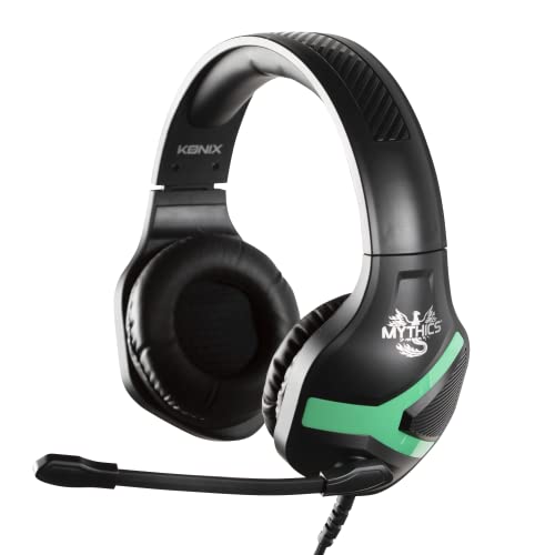 Konix Mythics Gaming-Headset Nemesis für Xbox One und Series X|S - Mikrofon 45° - 1,5 m Kabel - 3,5 mm Klinkenstecker - Schwarz und Grün von Konix