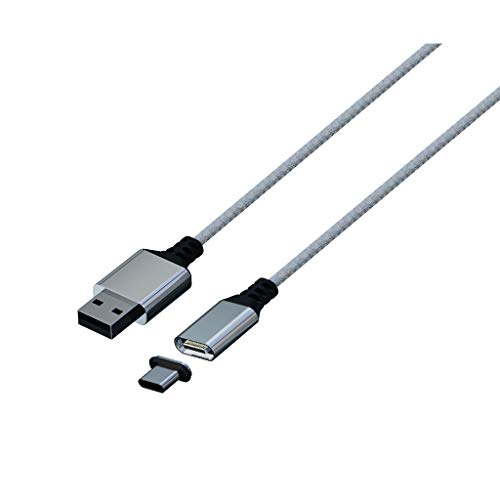 Konix Mythics Magnetisches Ladekabel 2 m Typ A zu C für DualSense PS5 Controller - Schnellladung - Weiß von Konix