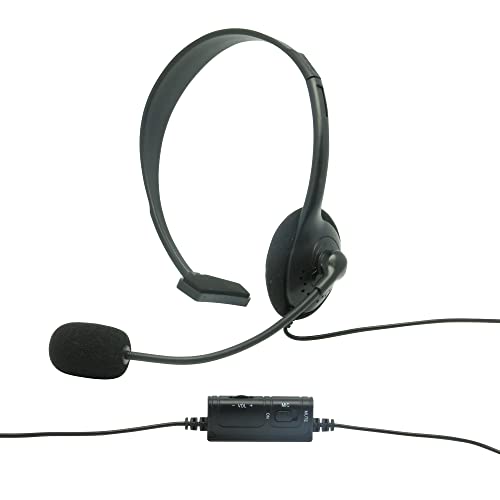Konix Mythics Monaurales kabelgebundenes Gaming-Headset PS-100 für PS4 und PS5 - Leichtes geräuschunterdrückendes Mikrofon - Schwarz von Konix
