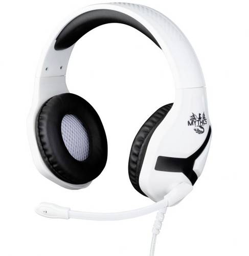 Konix NEMESIS PS5 HEADSET Gaming Over Ear Headset kabelgebunden Stereo Schwarz/Weiß Lautstärkerege von Konix