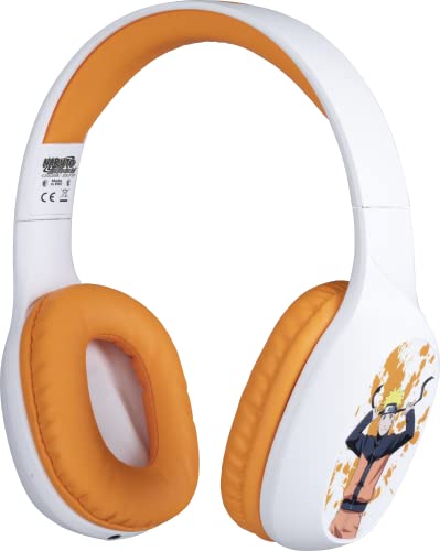 Konix Naruto Shippuden Drahtlose Bluetooth 5.3-Kopfhörer für Smartphones und Tablets - 30 Stunden Akkulaufzeit - 3,5 mm Klinkenkabel - Naruto-Motiv von Konix
