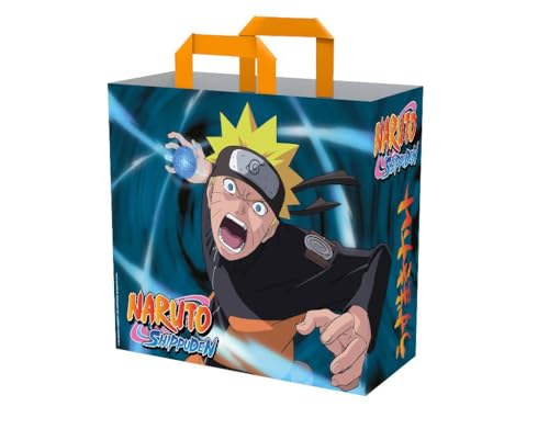 Konix Naruto Shippuden Einkaufstasche 40 x 45 x 20 cm - Recyceltes Material - Weiß - Naruto Rasengan-Motiv - Blau Konix Naruto Shippuden Einkaufstasche 40 x 45 x 20 cm - Recyceltes Material - Weiß - Naruto Rasengan-Motiv - Blau von Konix