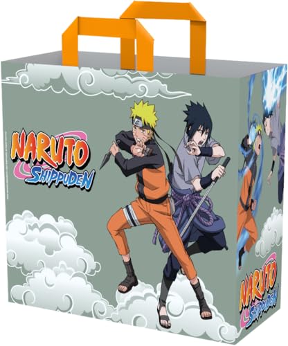Konix Naruto Shippuden Einkaufstasche 40 x 45 x 20 cm - Recyceltes Material - Weiß - Naruto und Sasuke Motiv - Grau Konix Naruto Shippuden Einkaufstasche 40 x 45 x 20 cm - Recyceltes Material - Weiß - Naruto und Sasuke Motiv - Grau von Konix