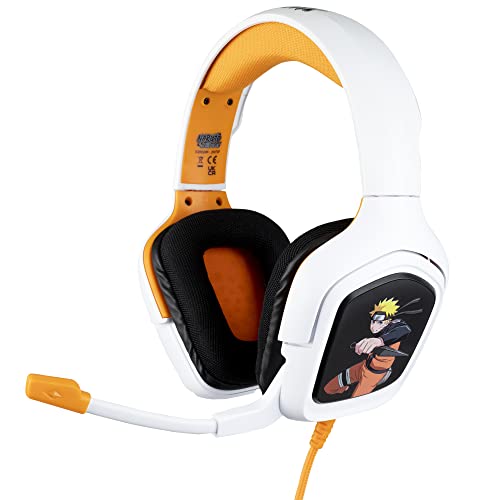 Konix Naruto Shippuden Gaming-Headset für PS4, PS5, Switch, Xbox - Mikrofon - 1,5-m-Kabel - 3,5-mm-Klinkenstecker - Naruto-Motiv von Konix