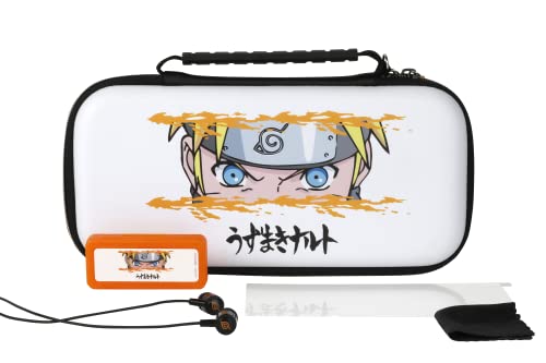 Konix Naruto Shippuden Gaming-Zubehör Starter Kit für Nintendo Switch, Switch Lite und Switch OLED - Tasche - Spielebox - Gehärtetes Glas - Kopfhörer von Konix