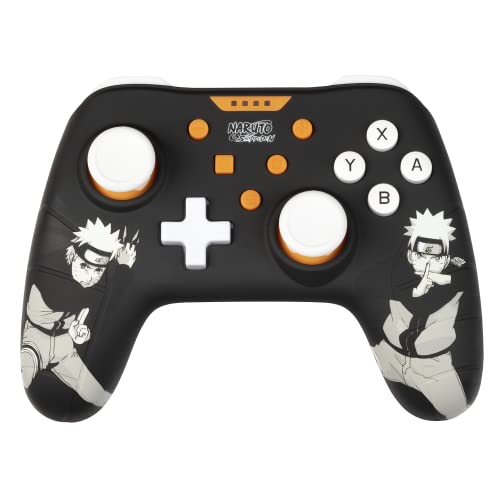 Konix Naruto Shippuden Kabelgebundener Controller für Nintendo Switch, Switch OLED und PC - Vibrationsfunktion - 3 m Kabel - Naruto-Motiv - Schwarz von Konix