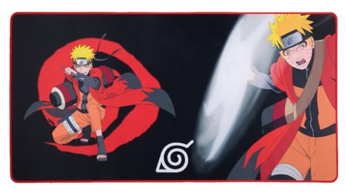 Konix Naruto Shippuden Mauspad Gaming XXL 90 x 46 cm - Rutschfeste Mikrofaser-Oberfläche - Gummi - Motiv Naruto Hermitenmodus - Schwarz Konix Naruto Shippuden Mauspad Gaming XXL 90 x 46 cm - Rutschfeste Mikrofaser-Oberfläche - Gummi - Motiv Naruto Hermitenmodus - Schwarz von Konix