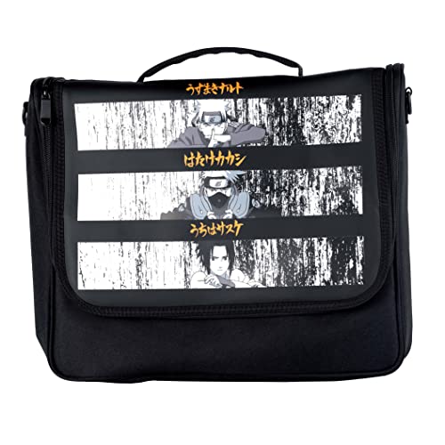 Konix Naruto Shippuden Schutz- und Transporttasche Messenger Bag Nintendo Switch, Switch Lite und Switch OLED - Naruto, Sasuke und Kakashi Motive von Konix