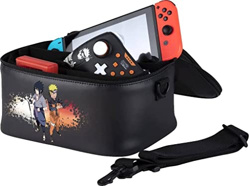 Konix Naruto Shippuden Tragetasche für Nintendo Switch, Switch Lite und Switch OLED - Naruto und Sasuke Motiv von Konix