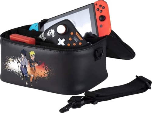 Konix Naruto Shippuden Tragetasche für Nintendo Switch, Switch Lite und Switch OLED - Naruto und Sasuke Motiv von Konix