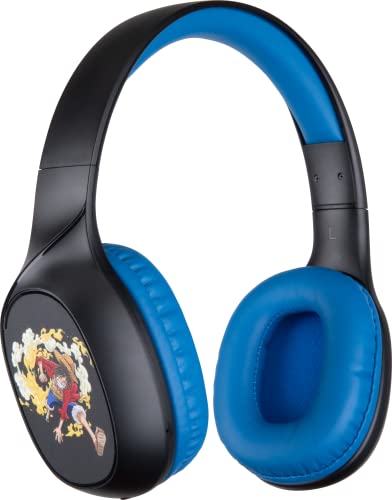 Konix One Piece Kabelloser Bluetooth 5.3-Kopfhörer für Smartphones und Tablets - 30 Stunden Akkulaufzeit - 3,5-mm-Klinkenkabel - Luffy-Motiv von Konix