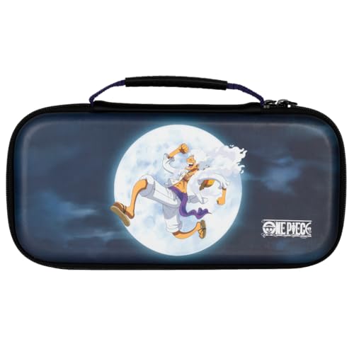 Konix One Piece Schutzhülle und Transporttasche für Nintendo Switch, Switch OLED und Switch 2 - Platz für 8 Spiele - Motiv Luffy Gear 5 - Blau Konix One Piece Schutzhülle und Transporttasche für Nintendo Switch, Switch OLED und Switch 2 - Platz für 8 Spiele - Motiv Luffy Gear 5 - Blau von Konix