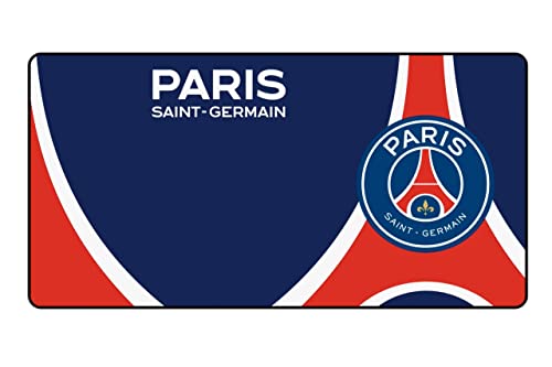 Konix PSG Gaming-Mauspad XXL 90 x 46 cm - Ultradünne 3D-Silikon-Oberfläche - rutschfeste Gummibasis - Blau, Weiß und Rot von Konix