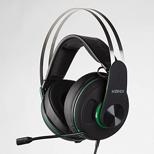 Konix Teleskop-Gaming-Headset für Xbox One, Schwarz/Grün von Konix