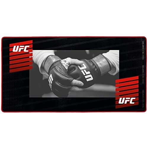 Konix UFC Gaming-Mauspad XXL 90 x 46 cm - Rutschfeste Gummibasis - Schwarz und Rot Konix UFC Gaming-Mauspad XXL 90 x 46 cm - Rutschfeste Gummibasis - Schwarz und Rot von Konix