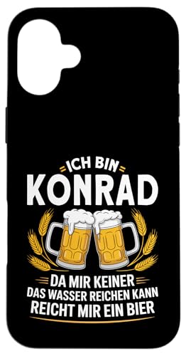 Lustiger Biertrinker Spruch für Konrad Hülle für iPhone 16 Plus Lustiger Biertrinker Spruch für Konrad Hülle für iPhone 16 Plus von Konrad Vorname Lustiger Spruch für Biertrinker