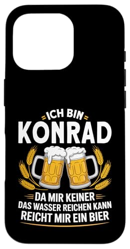 Lustiger Biertrinker Spruch für Konrad Hülle für iPhone 16 Pro Lustiger Biertrinker Spruch für Konrad Hülle für iPhone 16 Pro von Konrad Vorname Lustiger Spruch für Biertrinker