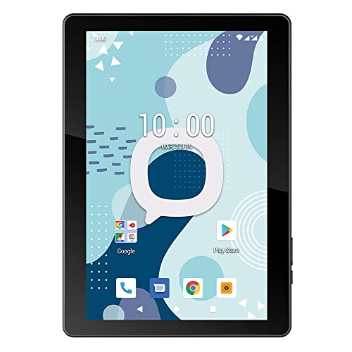 Konrow - K Tab 1004 - Tablet mit Touchscreen und WiFi - Display 10.1'', Speicher 16 GB, Bluetooth 4.2, GPS, Radio, Akku 500 Mah, 2 Kameras mit 8 & 5 Mpx - Android 11 Go - Schwarz von Konrow