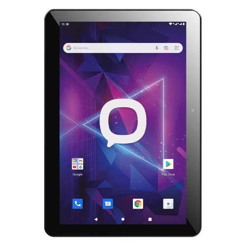 Konrow - K Tab 1005 - Tablet mit Touchscreen Dual SIM 4G & WiFi - Display 10.1'', Interner Speicher 32 GB per Micro SD auf 128 GB Erweiterbar, 2 Kameras mit 8 & 5 Mpx - Android 11 GB - Schwarz von Konrow