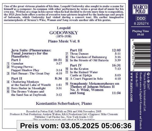 Godowsky: Klavierwerke Vol. 8 Godowsky: Klavierwerke Vol. 8 von Konstantin Scherbakov