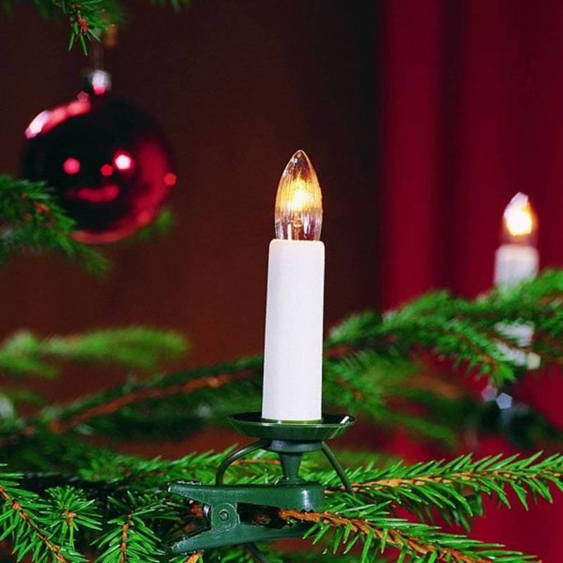 25-flammige Baumkette 13,6 m teilbarer Stecker von Konstsmide Christmas