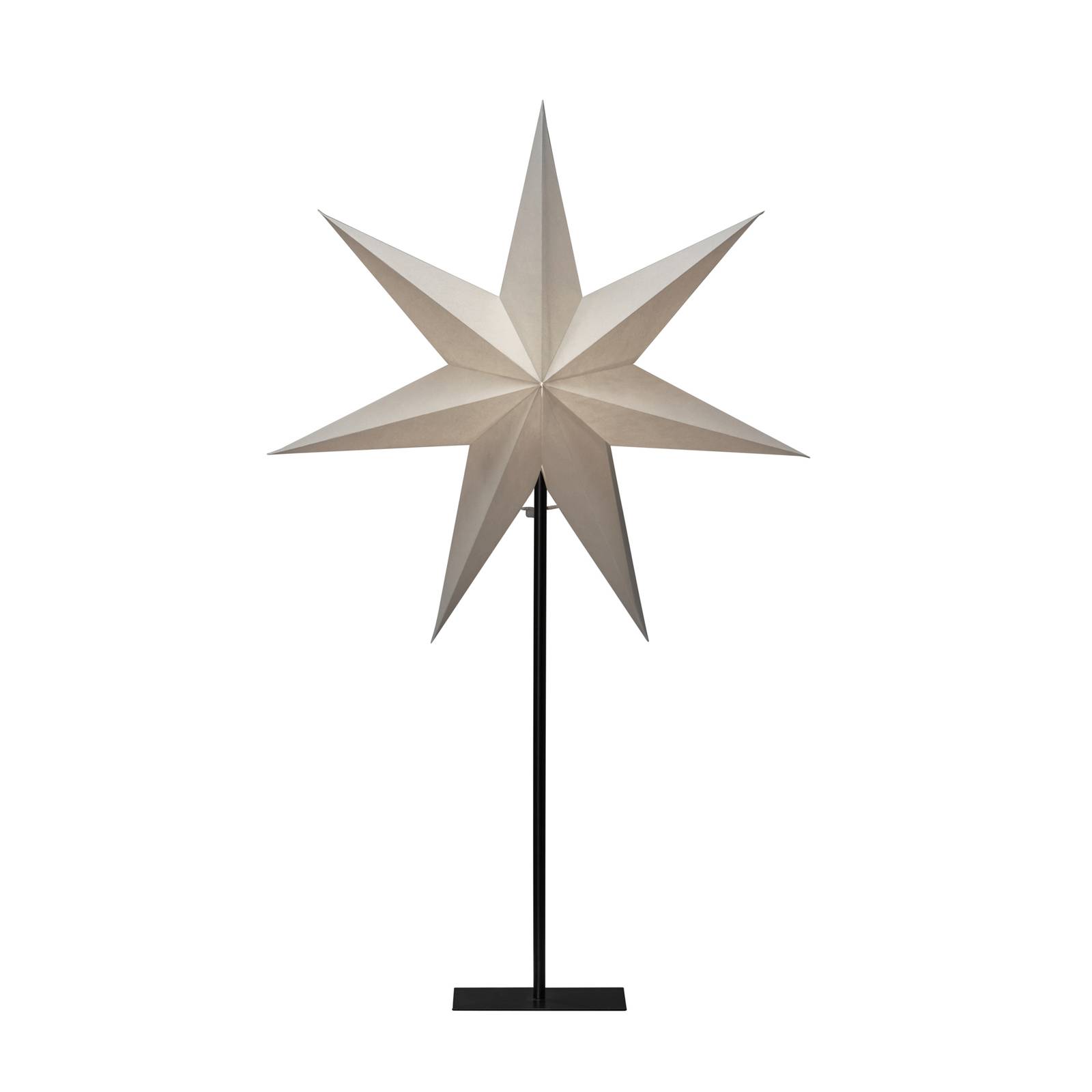 Dekoleuchte Papierstern, 7 Zacken weiß Höhe 80 cm Dekoleuchte Papierstern, 7 Zacken weiß Höhe 80 cm von Konstsmide Christmas