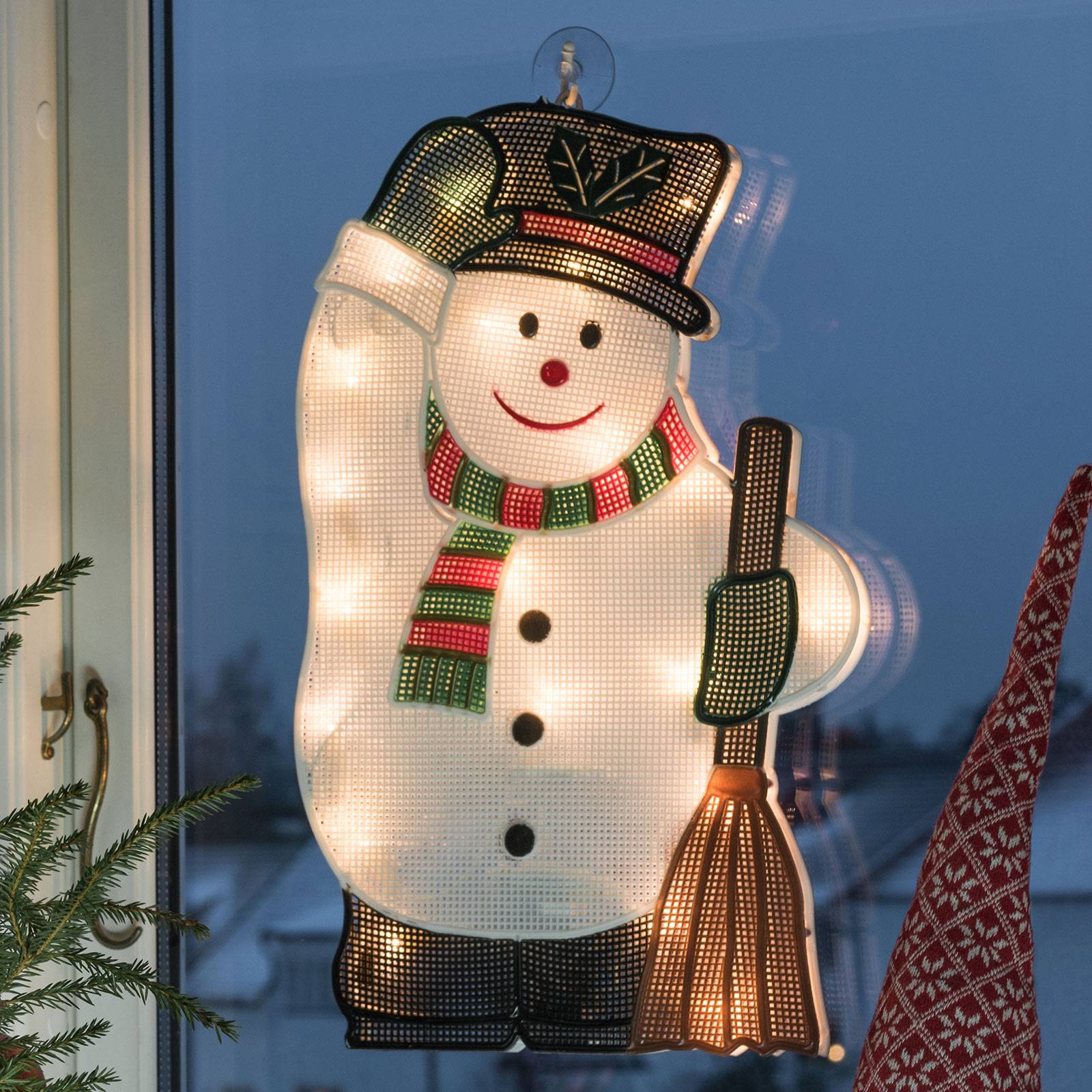 Für innen - LED-Fensterbild Schneemann von Konstsmide Christmas