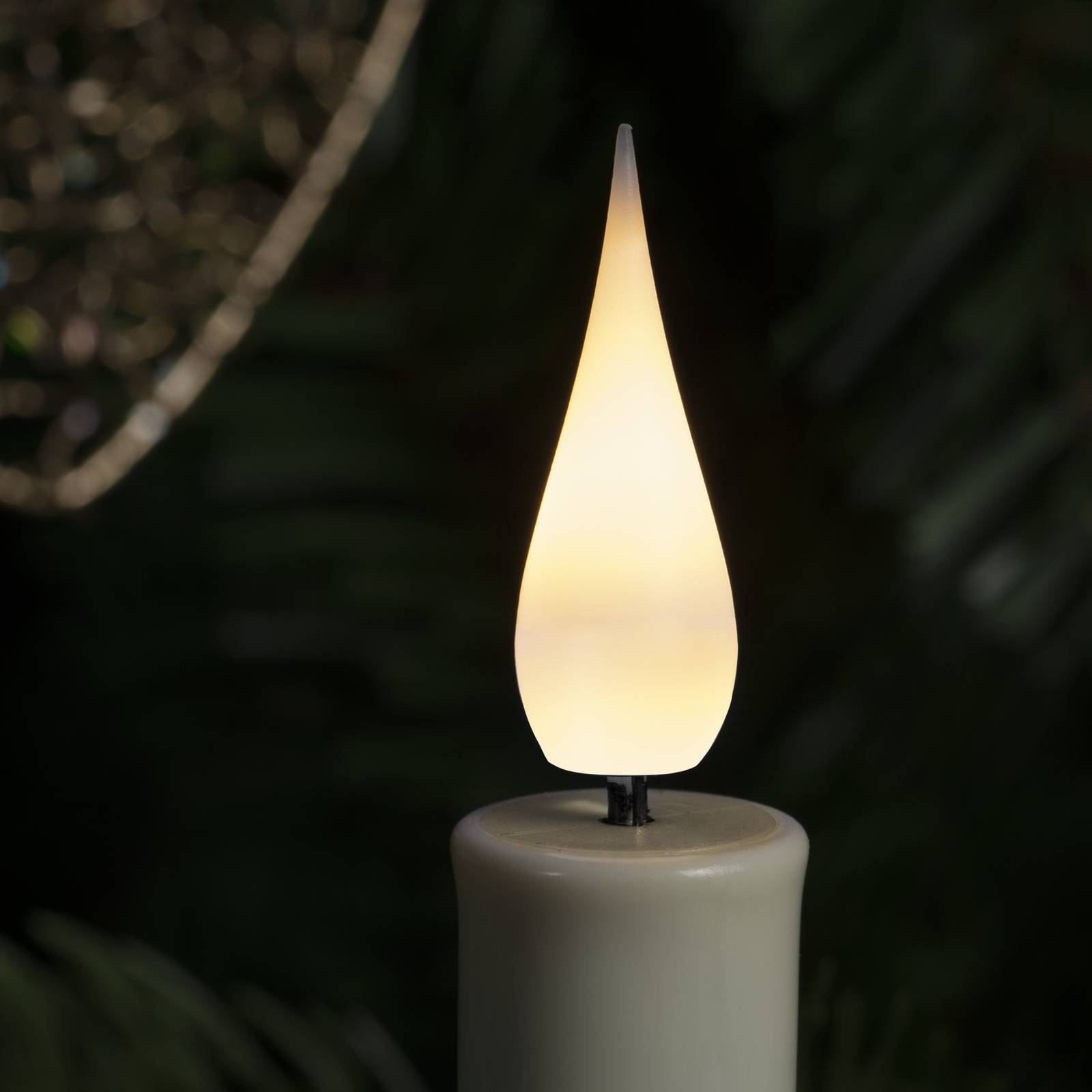 LED-Christbaumkerzen kabellos weiß, 3D, 12-teilig von Konstsmide Christmas