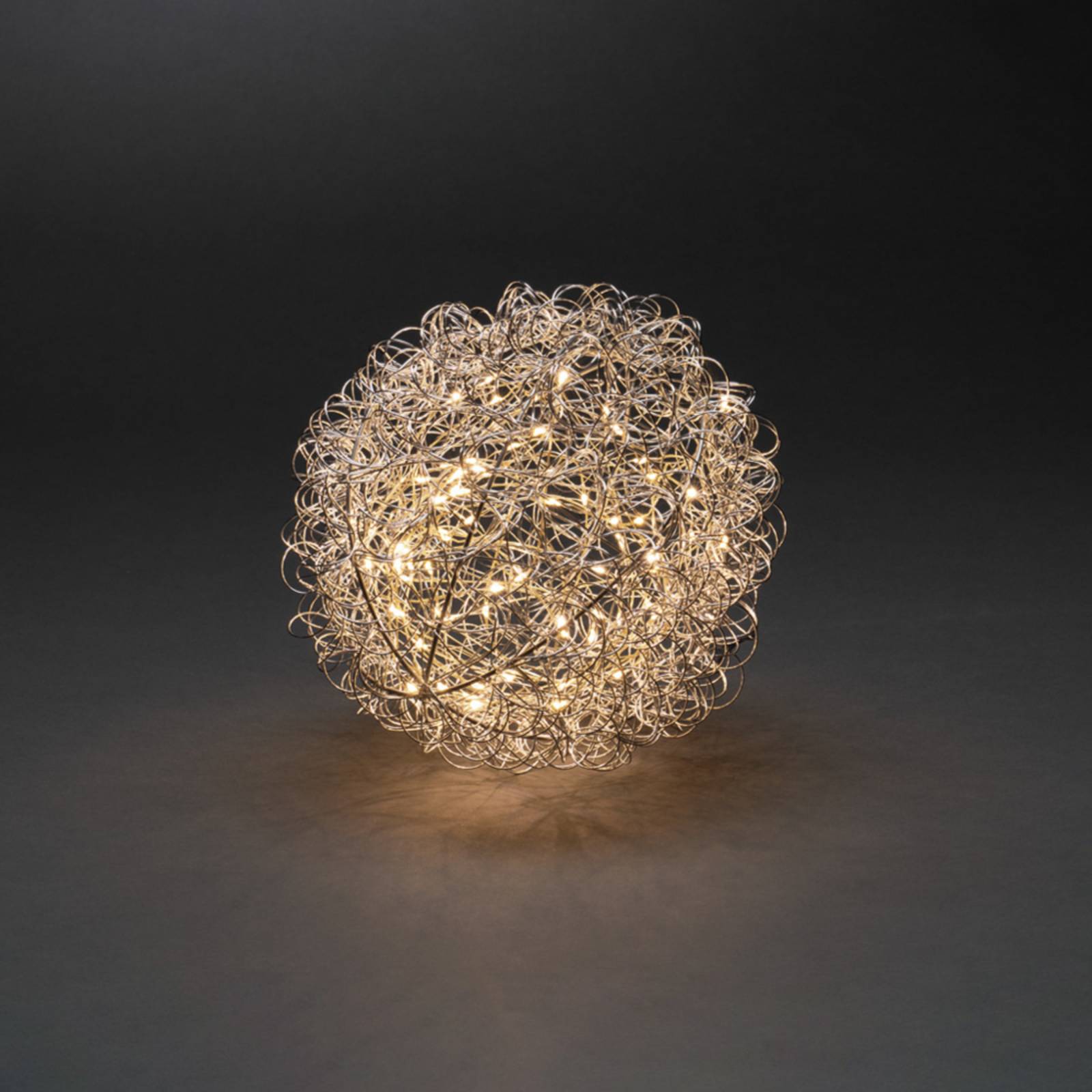 LED-Dekoleuchte Drahtball, Ø 25cm, 80 LEDs LED-Dekoleuchte Drahtball, Ø 25cm, 80 LEDs von Konstsmide Christmas