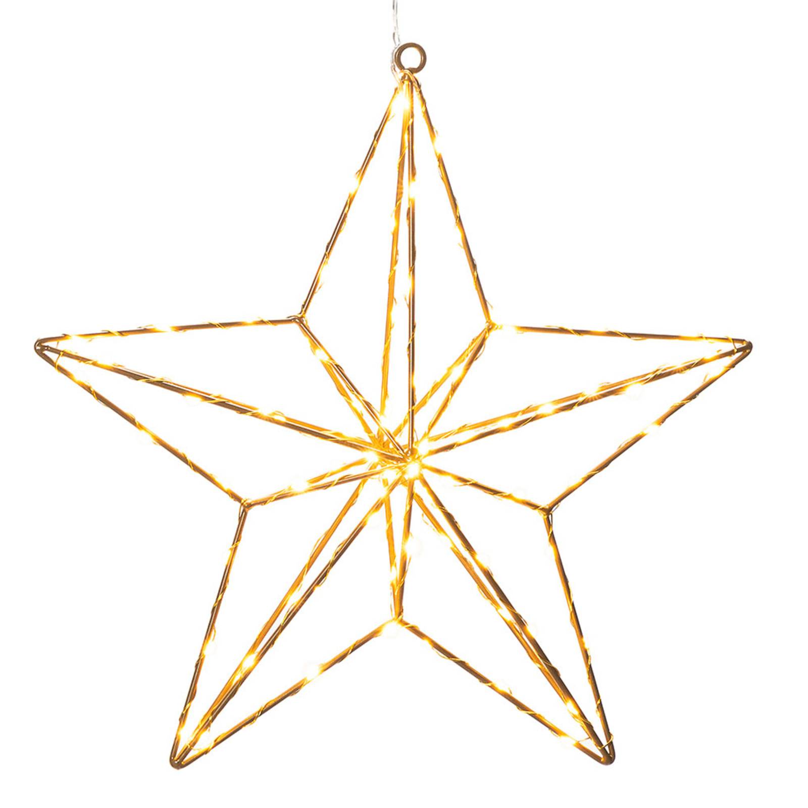 LED-Dekoleuchte Goldstern 37x36 cm von Konstsmide Christmas