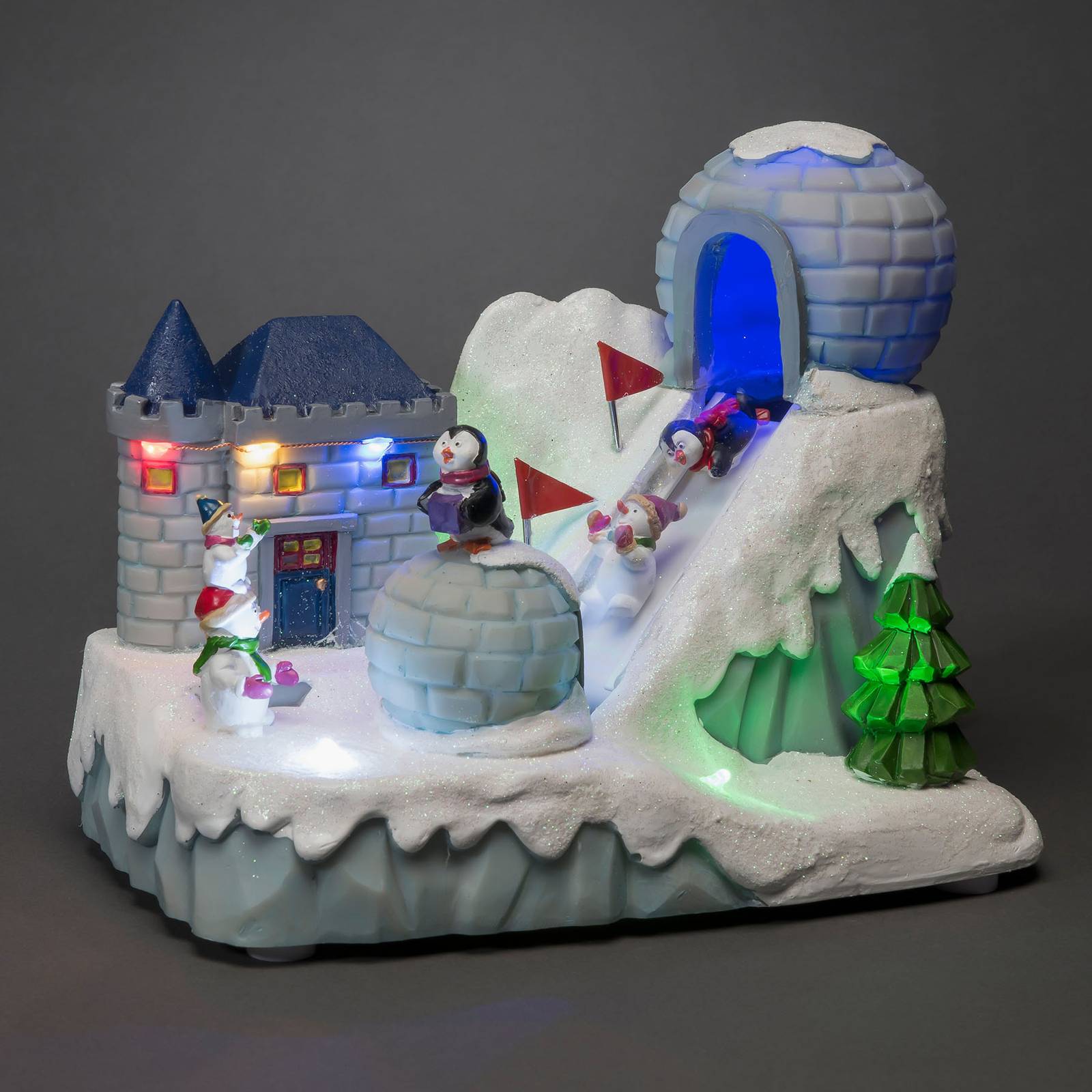 LED-Dekoleuchte Skipiste mit Musik von Konstsmide Christmas