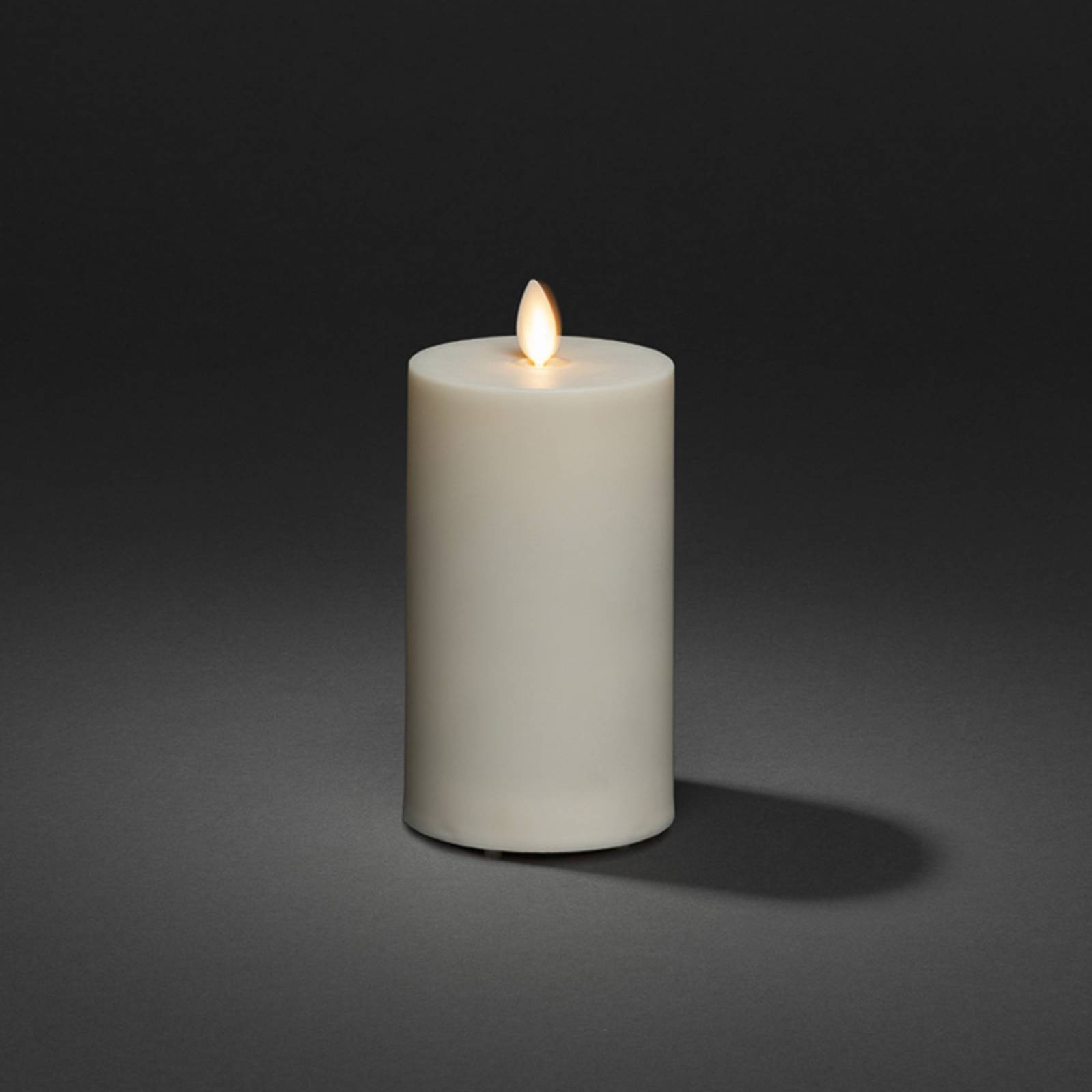 LED-Kerze IP44 cremeweiß glatt Höhe 18cm LED-Kerze IP44 cremeweiß glatt Höhe 18cm von Konstsmide Christmas