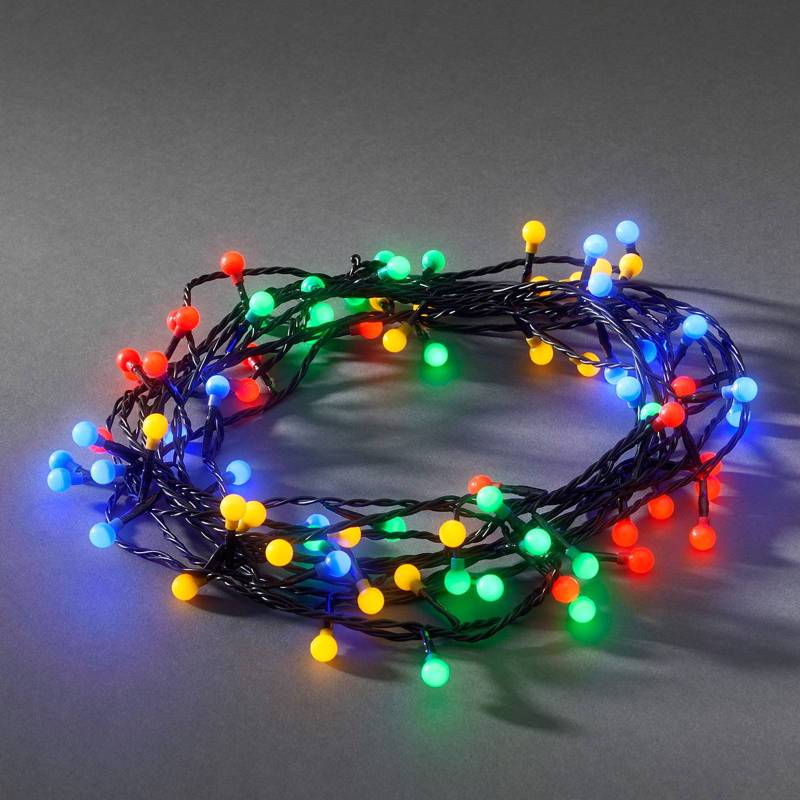 LED-Lichterkette 80-flammig für außen, bunt von Konstsmide Christmas