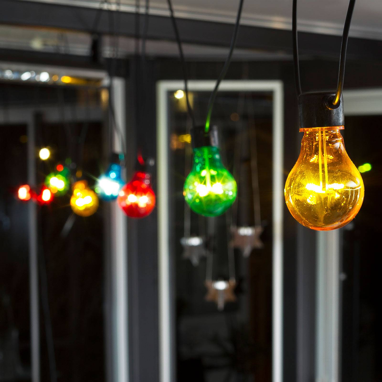 LED-Lichterkette Biergarten Basis-Set, bunt von Konstsmide Christmas