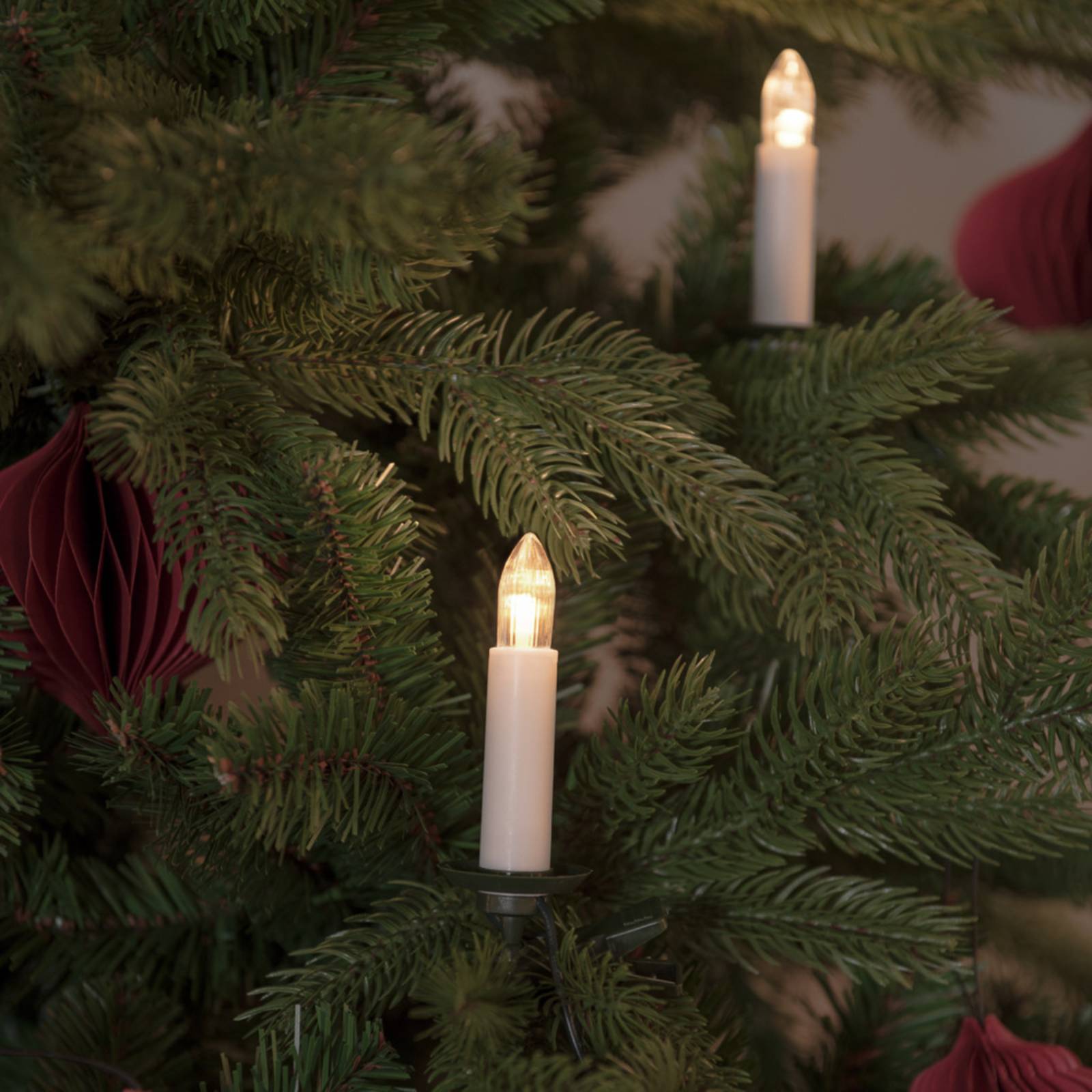 LED-Lichterkette Topbirnen IP20 amber 25-flammig von Konstsmide Christmas