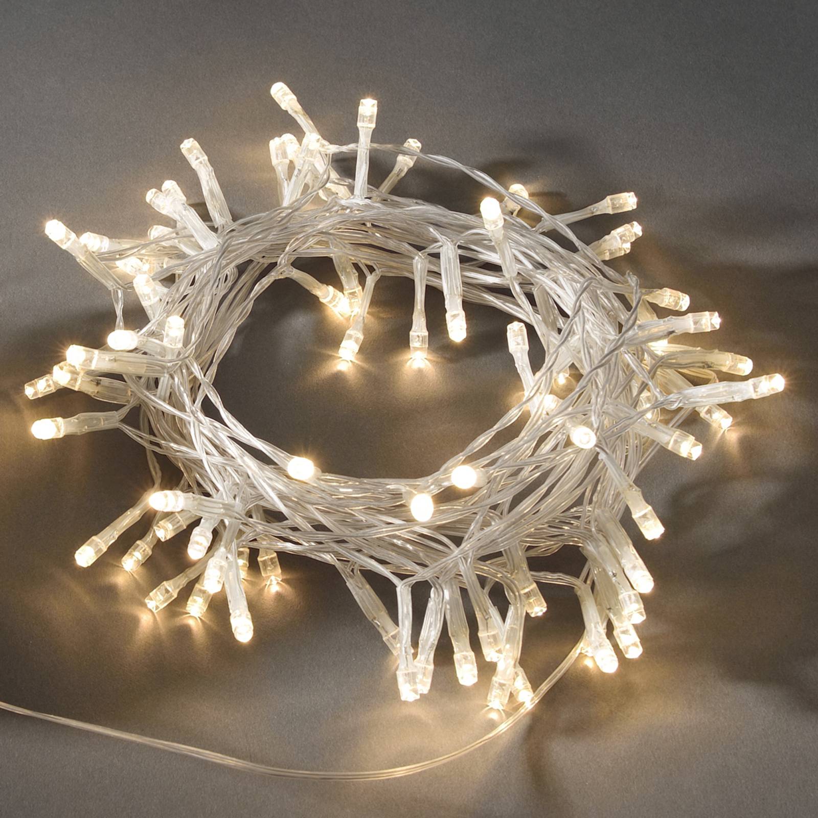 Lange LED-Lichterkette m. Lichtsensor IP44 außen Lange LED-Lichterkette m. Lichtsensor IP44 außen von Konstsmide Christmas