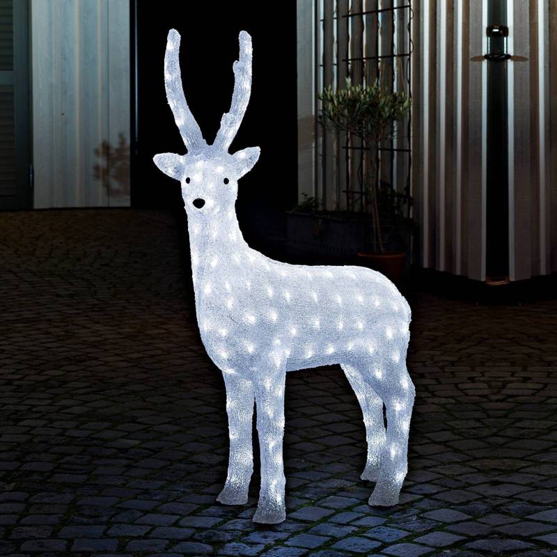 Stehendes Rentier - LED-Außendeko mit Außentrafo von Konstsmide Christmas
